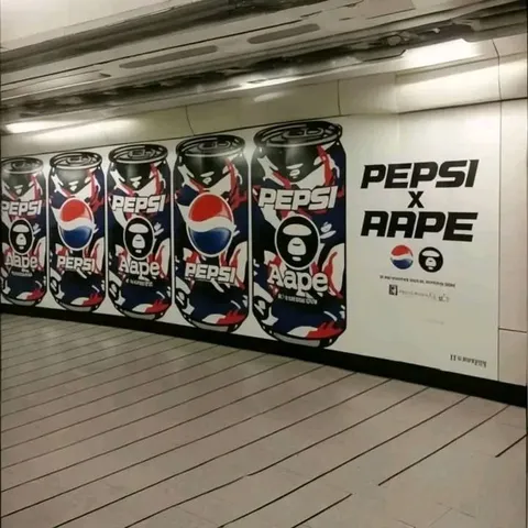 Pepsi x AAPE Subway Advertisement