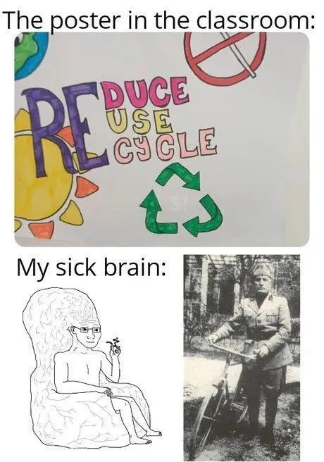 Reduce Reuse Recycle Brain
