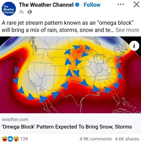Omega Block Weather Pattern