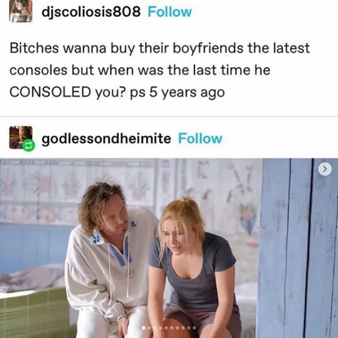 When Was the Last Time He Consoled You