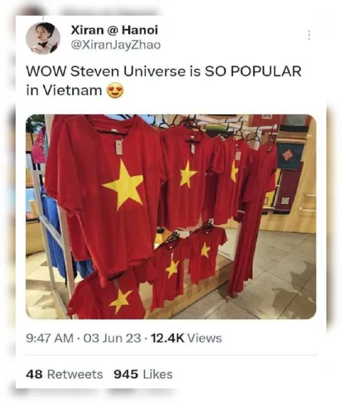 Steven Universe Vietnam Flag Shirts