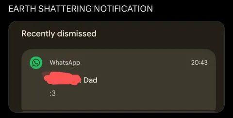 Dad Sends a :3