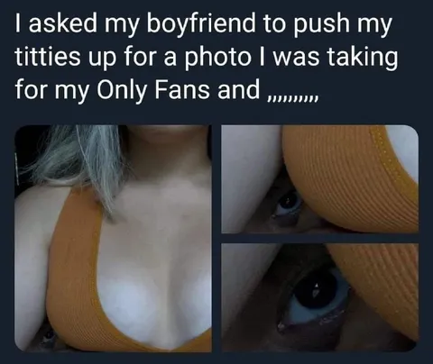 Boyfriend Pushes Up My Tits