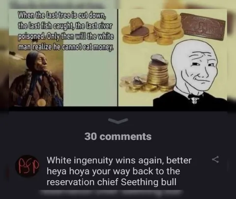 White Man Cannot Eat Money