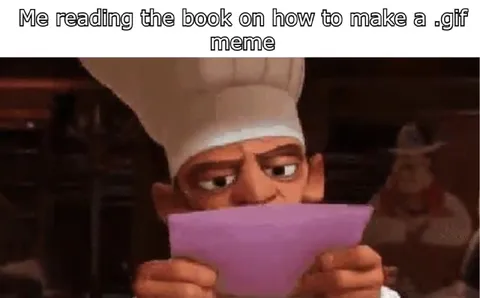 Chef Reading How to Make a GIF Meme