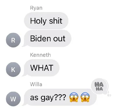Biden Out Group Chat Shock