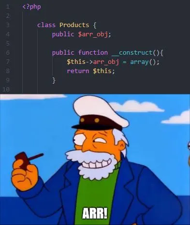 PHP Constructor Returns Empty Array