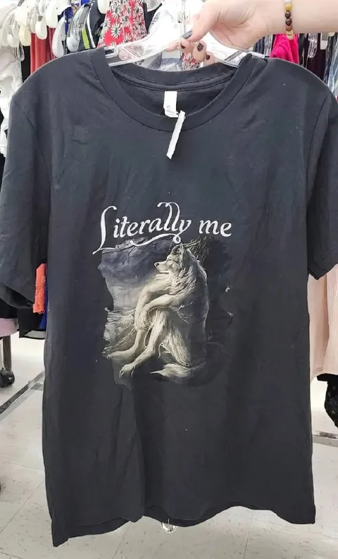 Literally Me Wolf Shirt