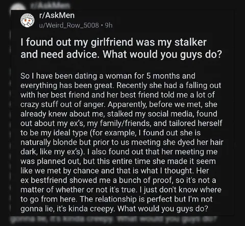 Girlfriend Was My Stalker