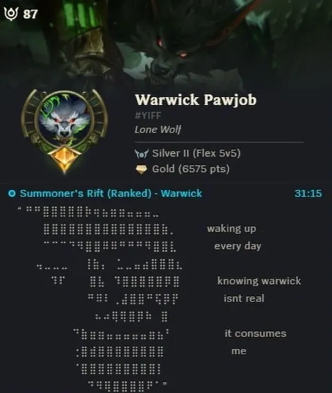 Knowing Warwick Isn't Real