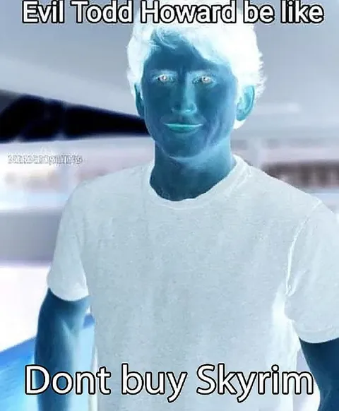 Evil Todd Howard Says Don’t Buy Skyrim