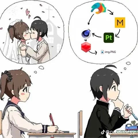 Anime Boy Thinks About Software Workflow