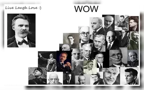 Live Laugh Love Nietzsche Collage