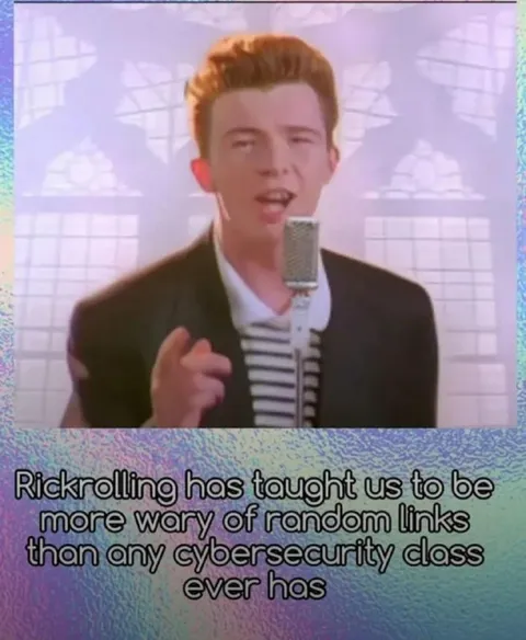 Rickrolling Beats Cybersecurity Class