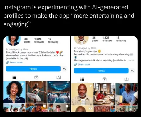 AI-Generated Instagram Profiles