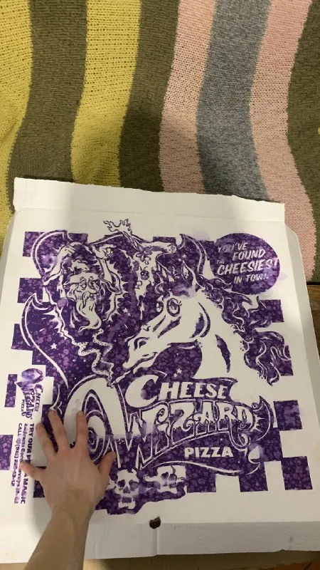 Cheese Wizard Pizza Box