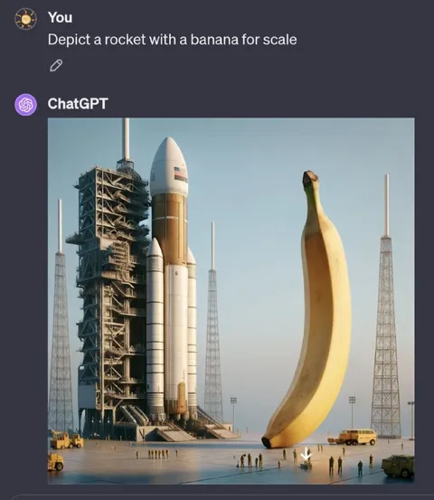 Rocket With Banana for Scale