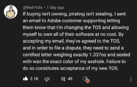 Pirating Isn't Stealing