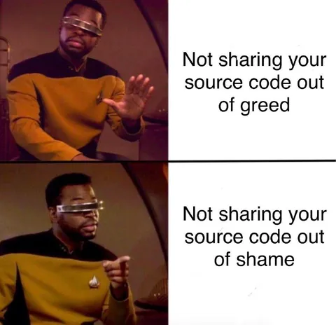 Not Sharing Source Code