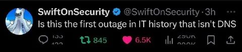 Outage That Isn't DNS