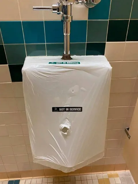 Toilet Paper Dispenser Not in Service