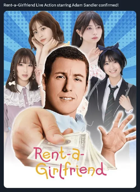 Rent-a-Girlfriend Adam Sandler Poster