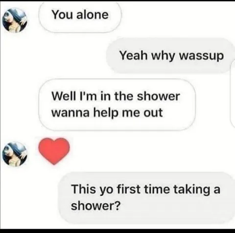 First Time Taking a Shower