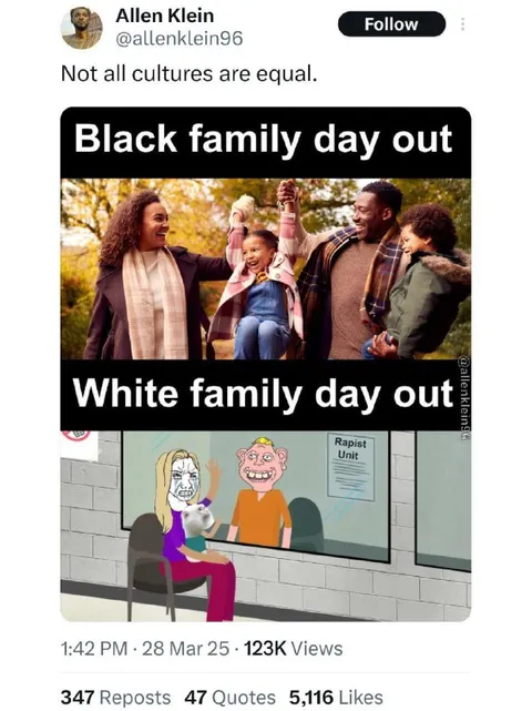 Black and White Family Day Out