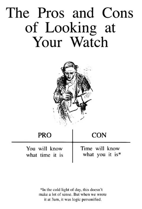 Pros and Cons of Looking at Your Watch