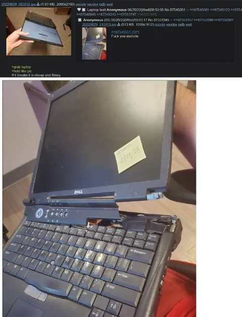 Laptop Breaks During Quality Test