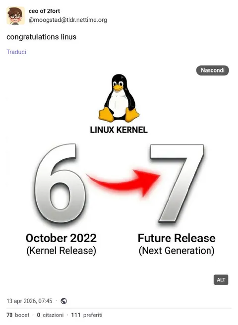 Linux Kernel Version 6 to 7