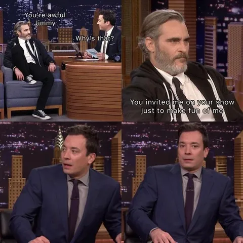 Joaquin Phoenix Calls Out Jimmy Fallon
