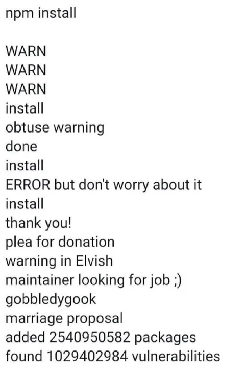 npm install Has Everything