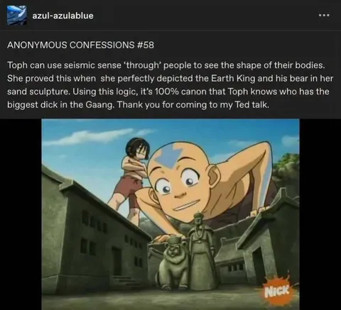 Toph Knows Everything Through Sand