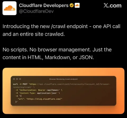 One API Call Crawls an Entire Site
