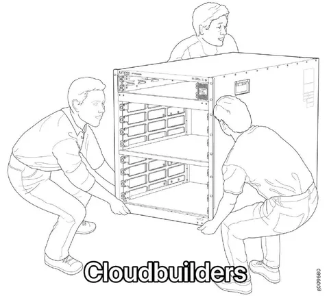 Cloudbuilders Moving a Server Rack