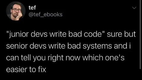 Senior Developers Write Bad Systems