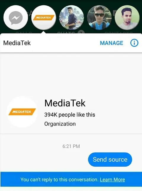 Send Source to MediaTek