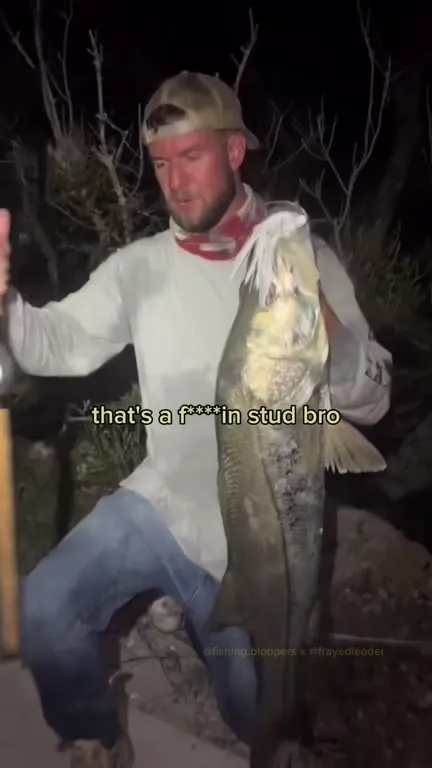 Fish Hits Fisherman in the Nuts