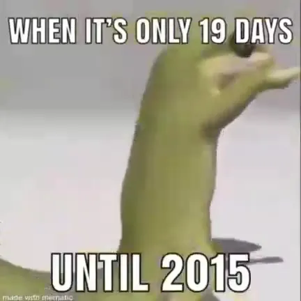 Only 19 Days Until 2015