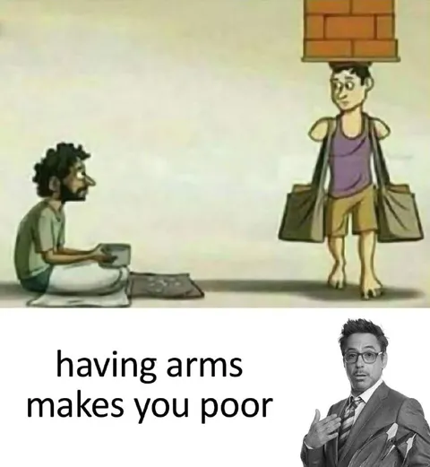 Having Arms Makes You Poor