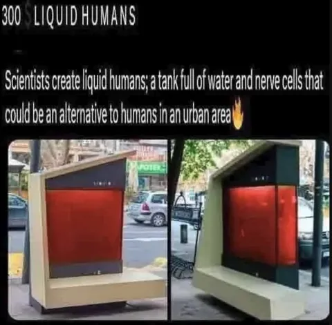 Liquid Humans in a Water Tank
