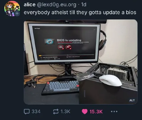 Atheist Until BIOS Update