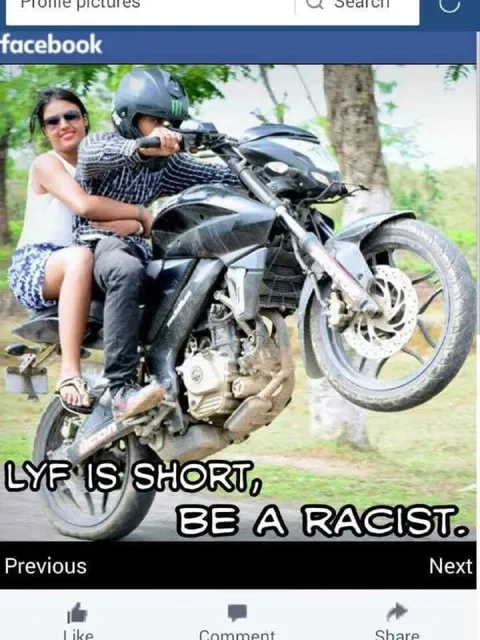 Motorcycle Racist Joke