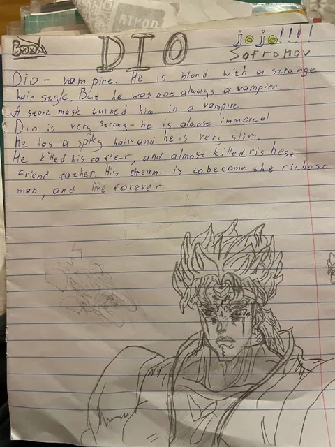Student's Dio Character Description
