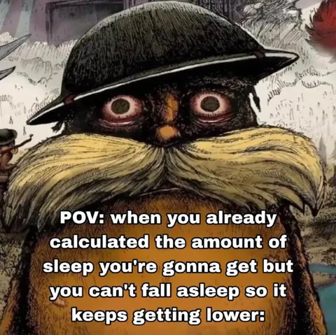 Calculated Sleep but Can't Sleep