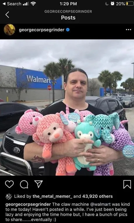 Corpsegrinder Wins the Claw Machine