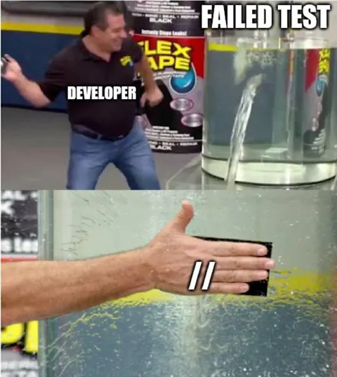 Developer Failed Test