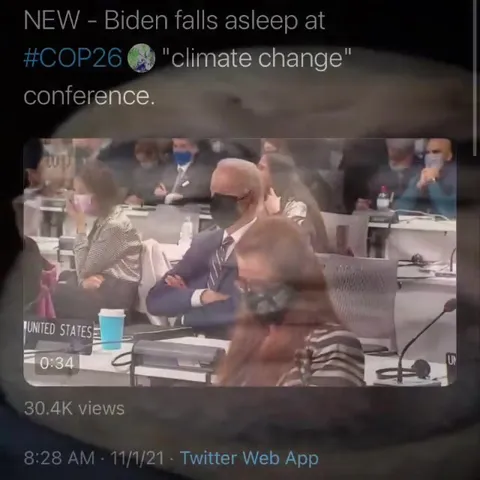 Biden Falls Asleep at COP26