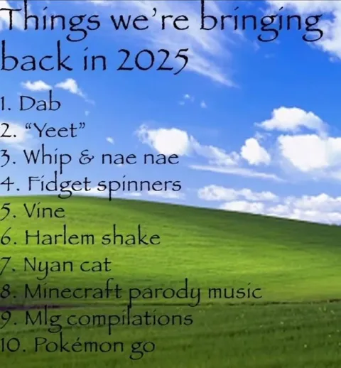 Things We're Bringing Back in 2025